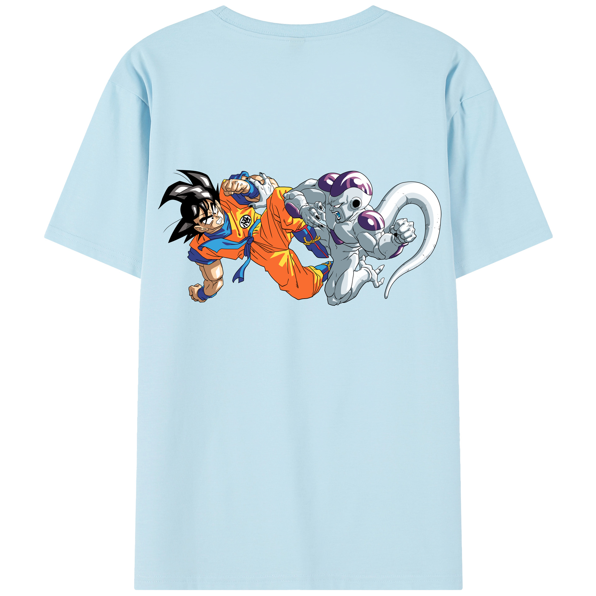 （画像用） ドラゴンボール 孫悟空（そん ごくう）Son Goku カカロット DRAGON BALL Kakarotto 綿100％半袖Tシャツ（背面プリント）